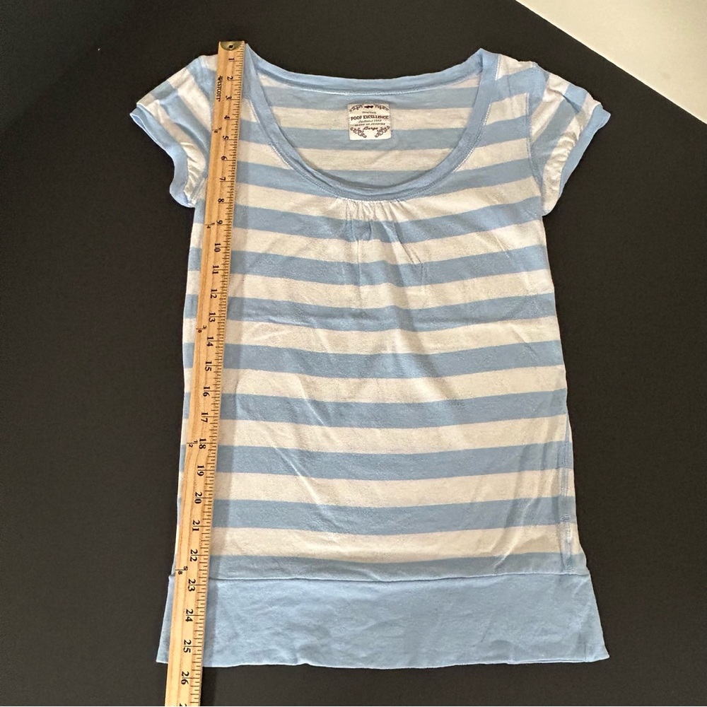 New York Poof Excellence Juniors (Set of 2) Striped Tees Size Large - Picture 8 of 10